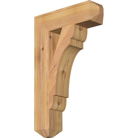 Ekena Millwork Olympic Craftsman Smooth Bracket, Western Red Cedar, 3 1/2"W x 14"D x 22"H BKT04X14X22OLY04SWR